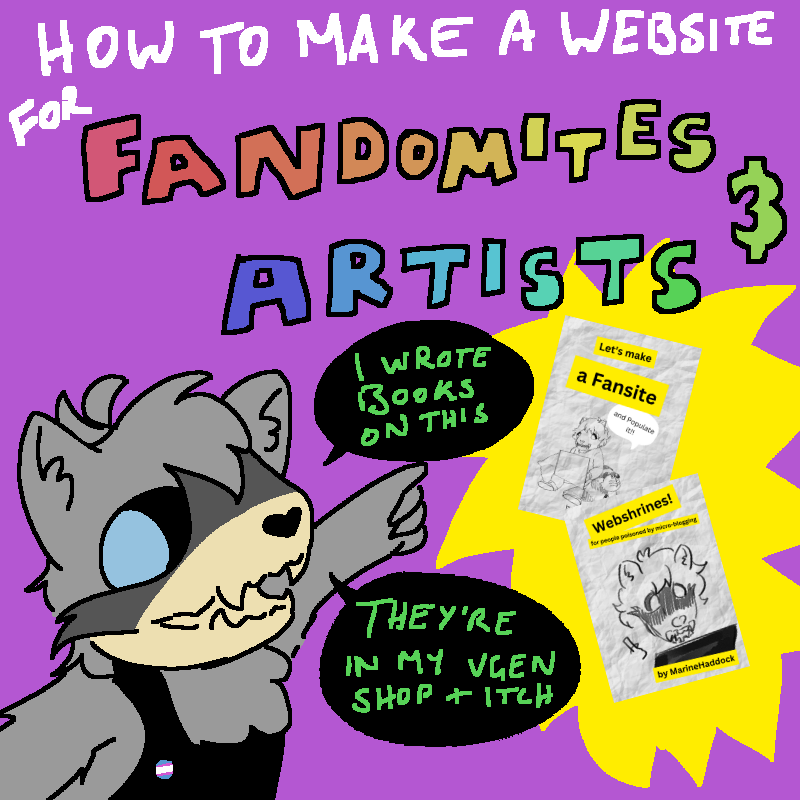 How to make a website for fandomites and artists